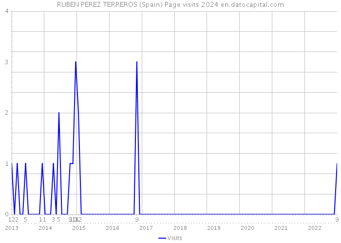 RUBEN PEREZ TERREROS (Spain) Page visits 2024 