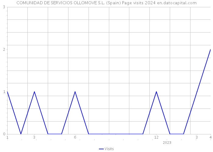 COMUNIDAD DE SERVICIOS OLLOMOVE S.L. (Spain) Page visits 2024 