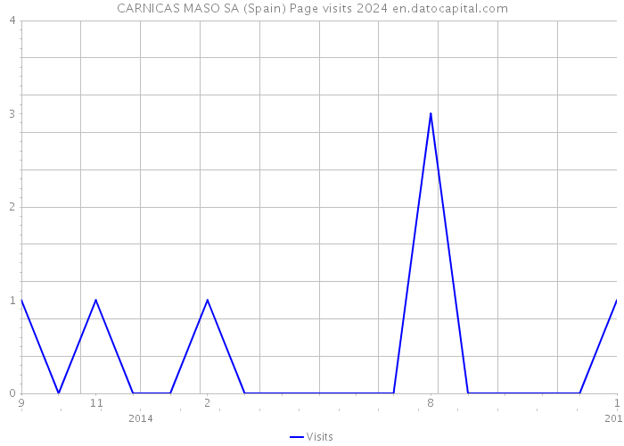 CARNICAS MASO SA (Spain) Page visits 2024 
