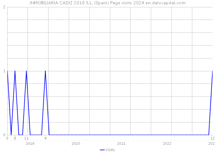 INMOBILIARIA CADIZ 2016 S.L. (Spain) Page visits 2024 