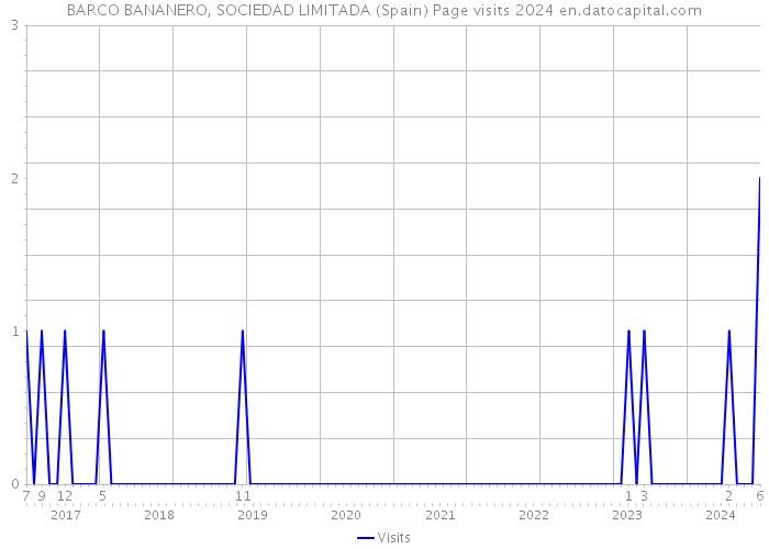 BARCO BANANERO, SOCIEDAD LIMITADA (Spain) Page visits 2024 