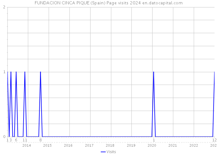 FUNDACION CINCA PIQUE (Spain) Page visits 2024 
