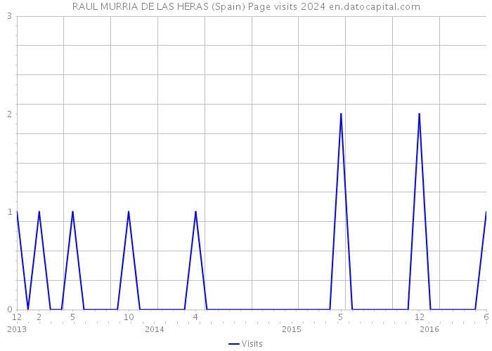RAUL MURRIA DE LAS HERAS (Spain) Page visits 2024 