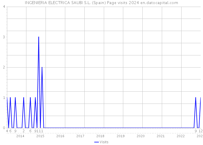 INGENIERIA ELECTRICA SAUBI S.L. (Spain) Page visits 2024 