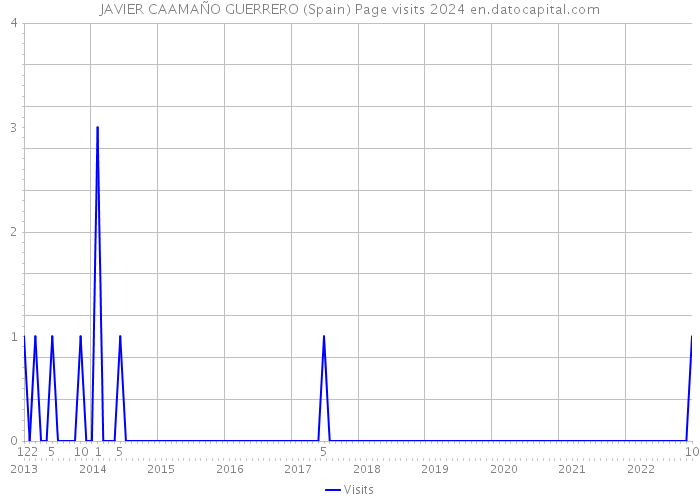 JAVIER CAAMAÑO GUERRERO (Spain) Page visits 2024 