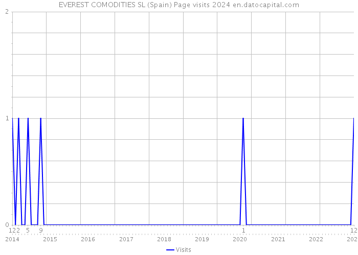 EVEREST COMODITIES SL (Spain) Page visits 2024 