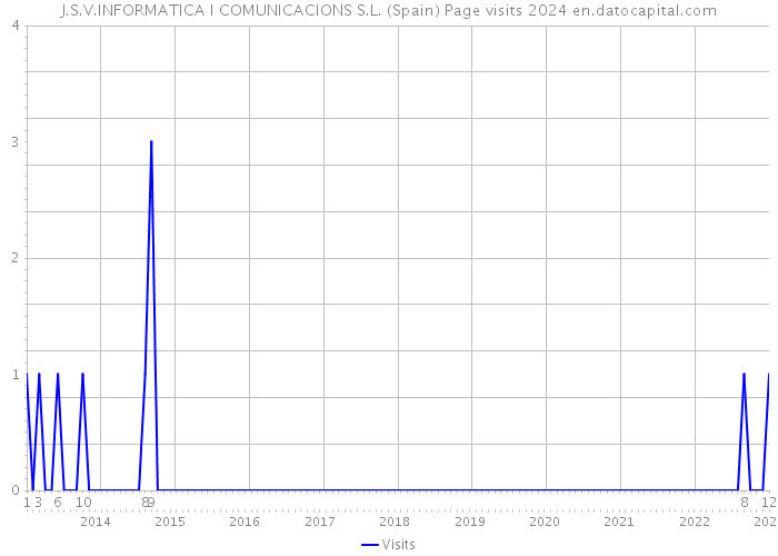 J.S.V.INFORMATICA I COMUNICACIONS S.L. (Spain) Page visits 2024 