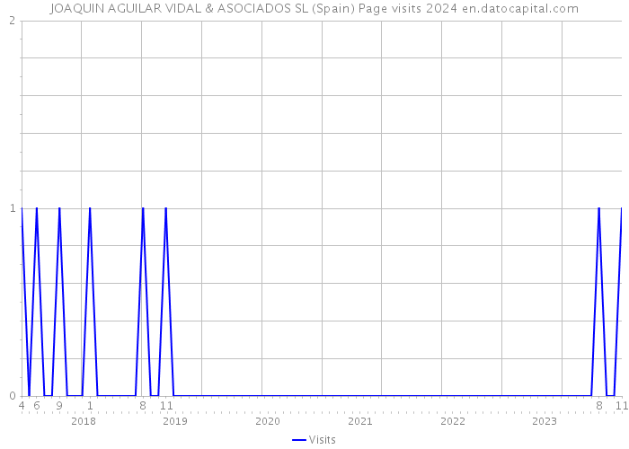 JOAQUIN AGUILAR VIDAL & ASOCIADOS SL (Spain) Page visits 2024 