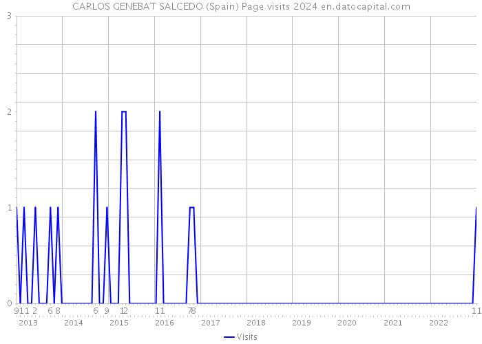 CARLOS GENEBAT SALCEDO (Spain) Page visits 2024 