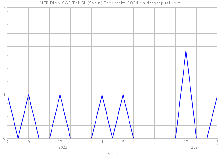MERIDIAN CAPITAL SL (Spain) Page visits 2024 