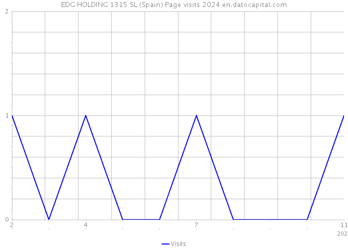 EDG HOLDING 1315 SL (Spain) Page visits 2024 