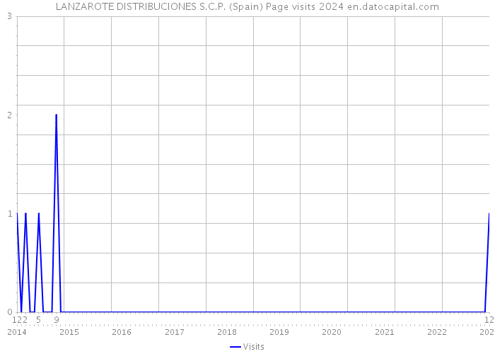 LANZAROTE DISTRIBUCIONES S.C.P. (Spain) Page visits 2024 