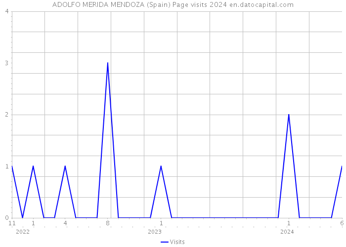 ADOLFO MERIDA MENDOZA (Spain) Page visits 2024 
