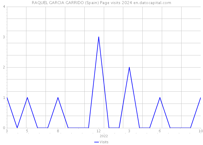 RAQUEL GARCIA GARRIDO (Spain) Page visits 2024 