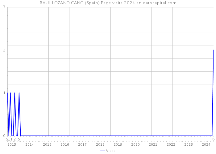 RAUL LOZANO CANO (Spain) Page visits 2024 