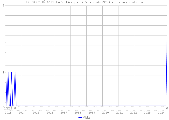 DIEGO MUÑOZ DE LA VILLA (Spain) Page visits 2024 