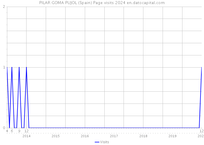 PILAR GOMA PUJOL (Spain) Page visits 2024 
