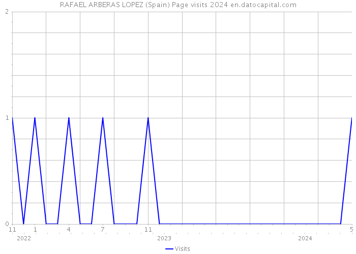 RAFAEL ARBERAS LOPEZ (Spain) Page visits 2024 