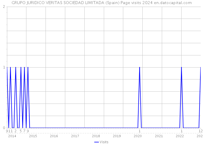 GRUPO JURIDICO VERITAS SOCIEDAD LIMITADA (Spain) Page visits 2024 