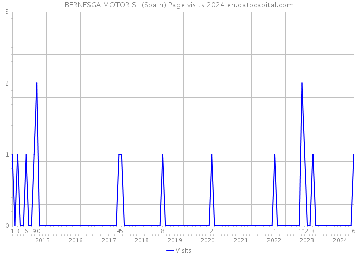 BERNESGA MOTOR SL (Spain) Page visits 2024 