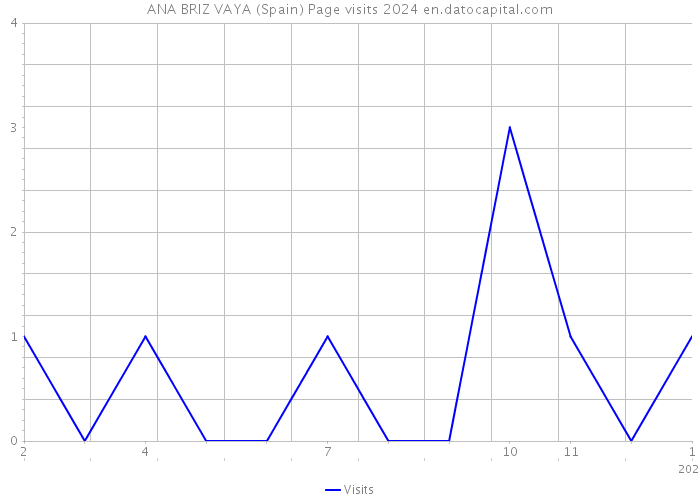 ANA BRIZ VAYA (Spain) Page visits 2024 