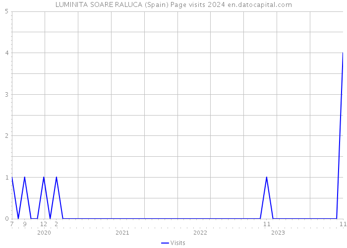 LUMINITA SOARE RALUCA (Spain) Page visits 2024 