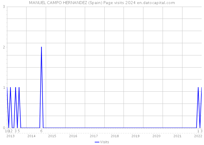 MANUEL CAMPO HERNANDEZ (Spain) Page visits 2024 