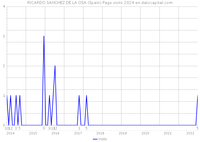 RICARDO SANCHEZ DE LA OSA (Spain) Page visits 2024 