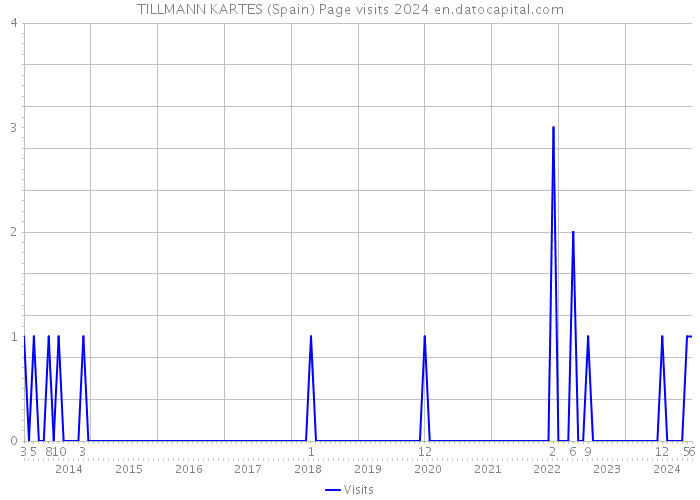 TILLMANN KARTES (Spain) Page visits 2024 