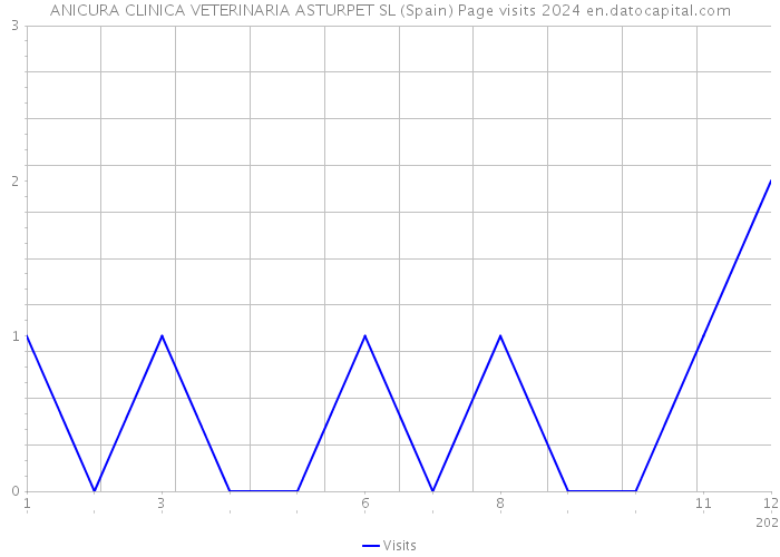 ANICURA CLINICA VETERINARIA ASTURPET SL (Spain) Page visits 2024 