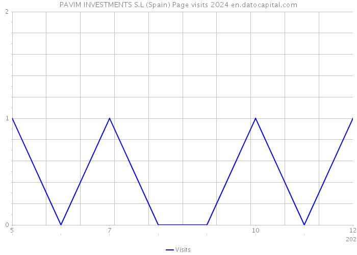 PAVIM INVESTMENTS S.L (Spain) Page visits 2024 