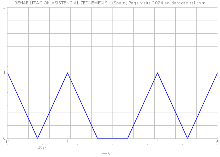 REHABILITACION ASISTENCIAL ZEDNEMEN S.L (Spain) Page visits 2024 