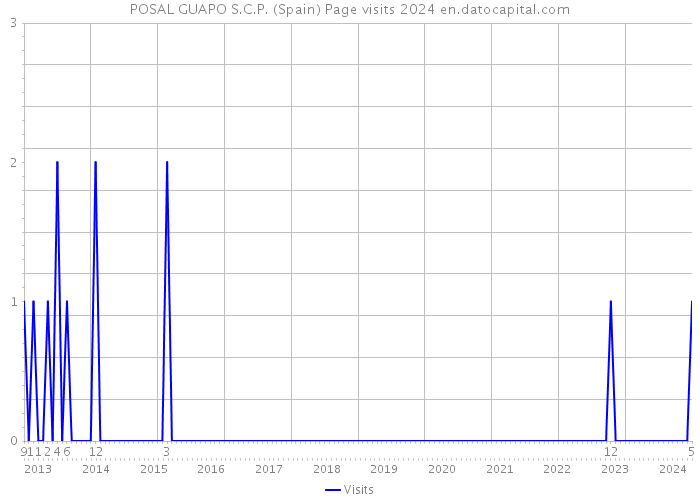 POSAL GUAPO S.C.P. (Spain) Page visits 2024 