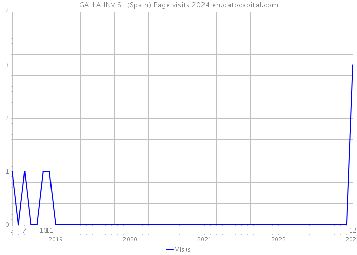 GALLA INV SL (Spain) Page visits 2024 