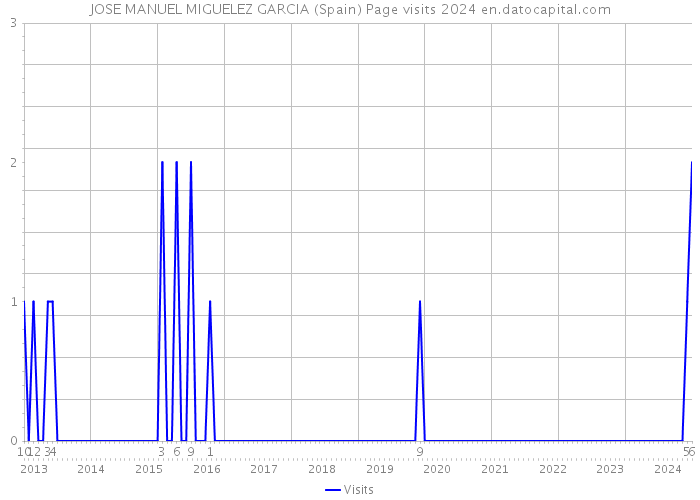 JOSE MANUEL MIGUELEZ GARCIA (Spain) Page visits 2024 