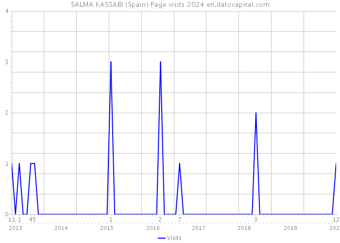 SALMA KASSABI (Spain) Page visits 2024 