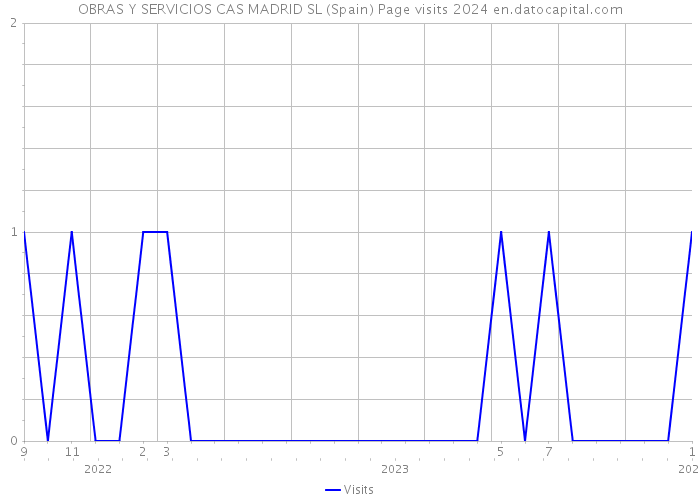 OBRAS Y SERVICIOS CAS MADRID SL (Spain) Page visits 2024 