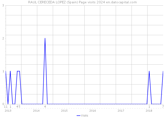 RAUL CERECEDA LOPEZ (Spain) Page visits 2024 