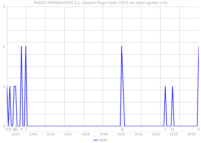 RADIO HORNACHOS S.L. (Spain) Page visits 2024 