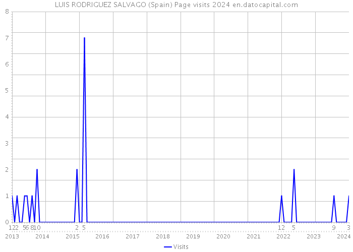 LUIS RODRIGUEZ SALVAGO (Spain) Page visits 2024 