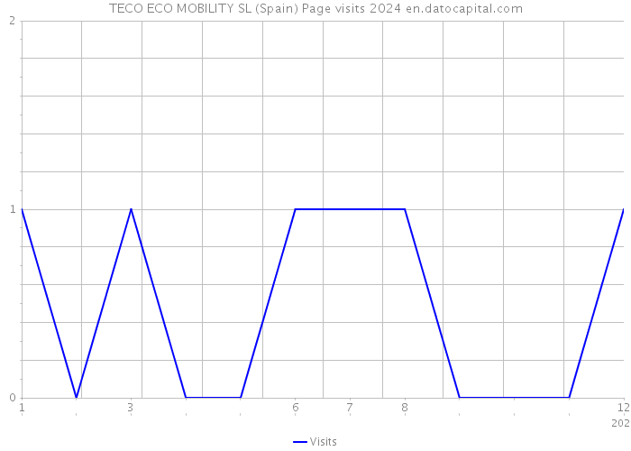 TECO ECO MOBILITY SL (Spain) Page visits 2024 