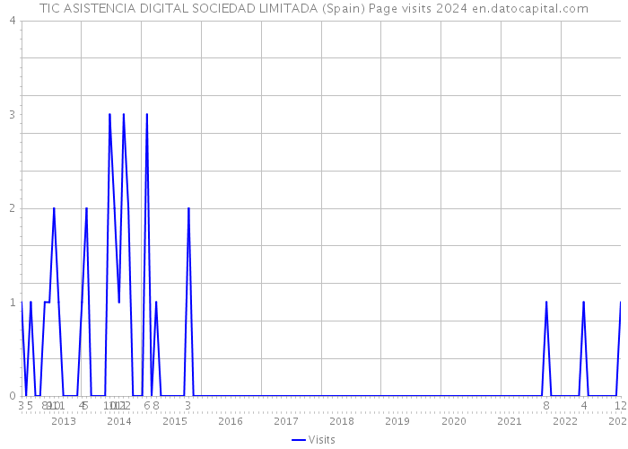 TIC ASISTENCIA DIGITAL SOCIEDAD LIMITADA (Spain) Page visits 2024 