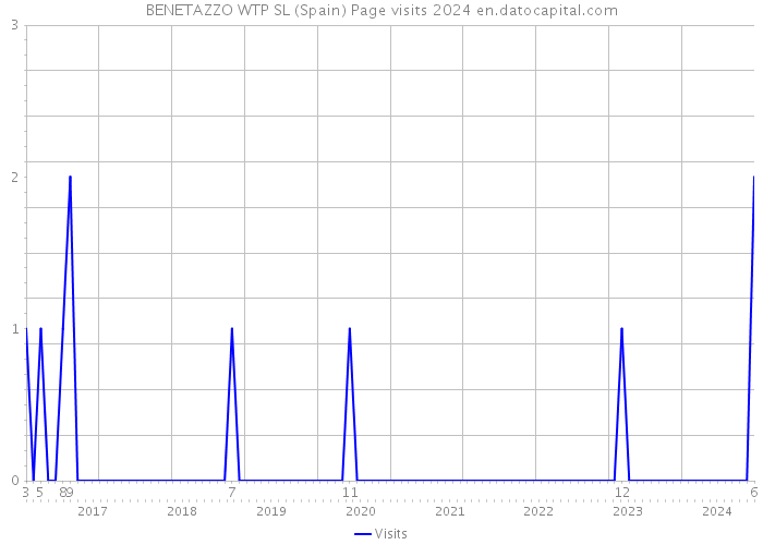 BENETAZZO WTP SL (Spain) Page visits 2024 