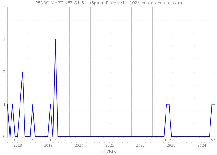 PEDRO MARTINEZ GIL S.L. (Spain) Page visits 2024 