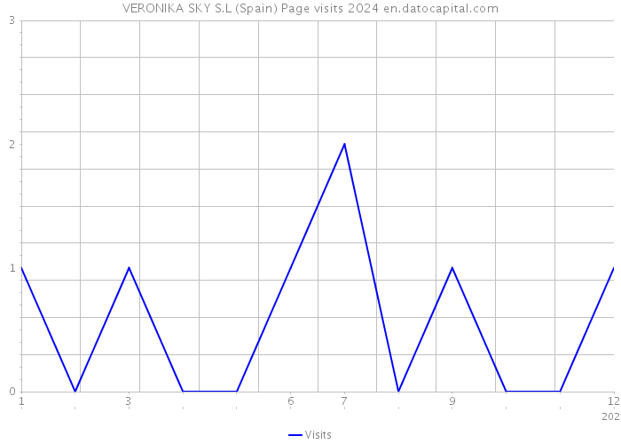 VERONIKA SKY S.L (Spain) Page visits 2024 