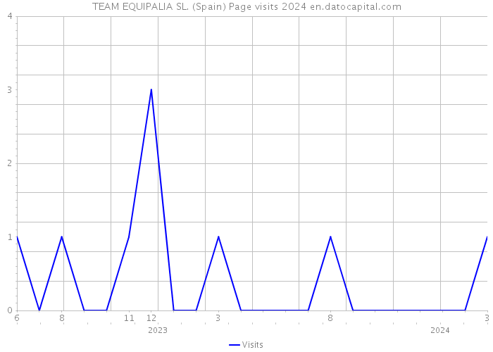 TEAM EQUIPALIA SL. (Spain) Page visits 2024 