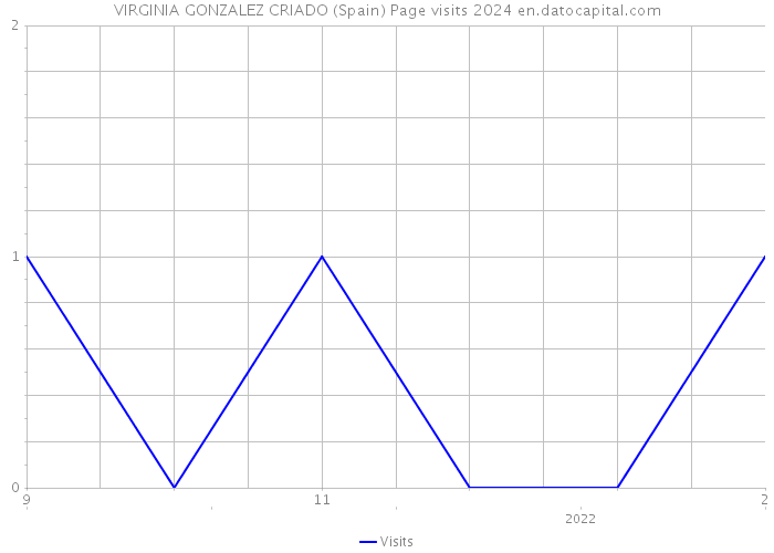 VIRGINIA GONZALEZ CRIADO (Spain) Page visits 2024 