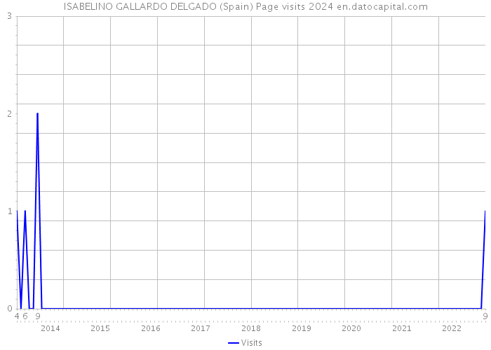 ISABELINO GALLARDO DELGADO (Spain) Page visits 2024 