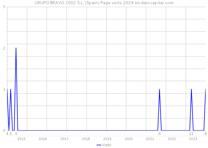 GRUPO BRAVO 2002 S.L. (Spain) Page visits 2024 