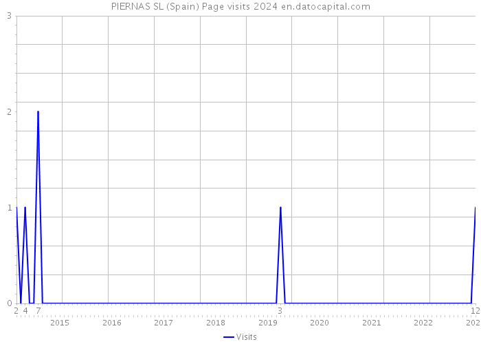 PIERNAS SL (Spain) Page visits 2024 